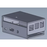 custom fabricated plastic clam shell Raspberry Pi 3 Enclosure