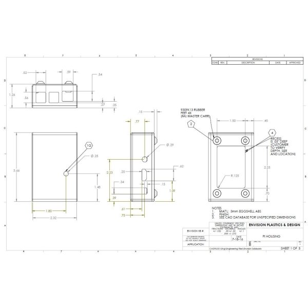 custom housing for raspberry pi 3 mini computer