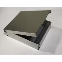 Custom Fabricated ACM Electronic Housing with brushed aluminum finish