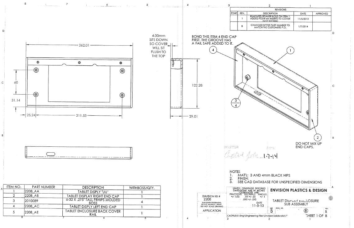 Custom Tablet Enclsoure Designs