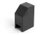 A black, rectangular electronic enclosure with a slanted top and ventilation holes on one side. The unit has a small opening at the bottom, possibly for cable access or component integration. 