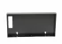 A black ABS plastic enclosure with a large cutout on the left side and two keyhole-shaped mounting slots on the lower section. 
